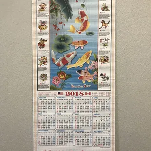 Got a free calendar.
