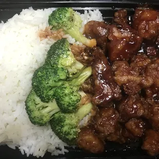 Orange chicken.