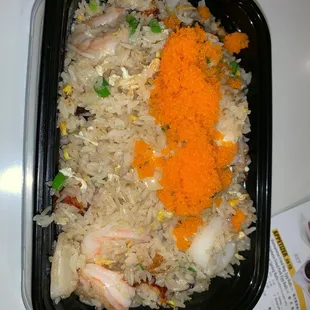 1/11/19 customized fried rice: scallop, shrimp, and eel