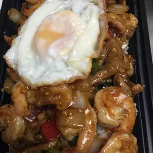 Shrimp Pork Egg Rice