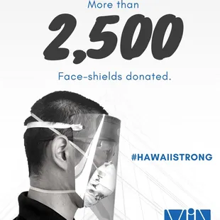 Donated 2500+ face shields, THANK YOU to everyone who helped make this possible :)