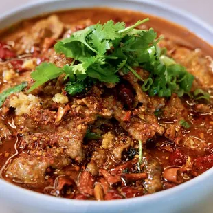 Beef and Fish in CHilli Oil Sauce(水煮两样)