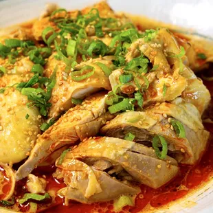 Chicken in Sichuan Chilli Oil Sauce(四川口水鸡)