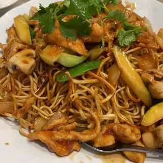Chicken Pan Fried Noodles