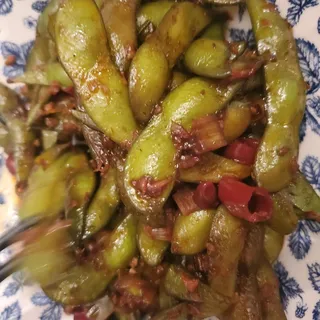 Spicy Garlic Soy Edamame