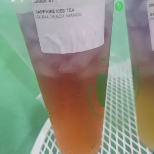 Sapphire Tea with guava, peach and mango