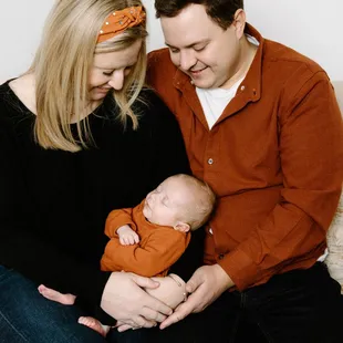 Family session at studio