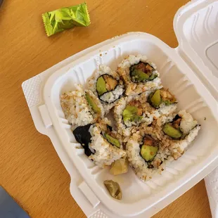 vegan eel sushi