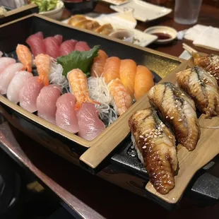 sashimi, sushi and sashimi, food, sushi