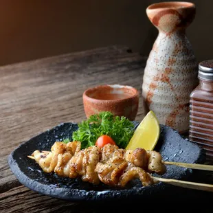 a plate of food on a table