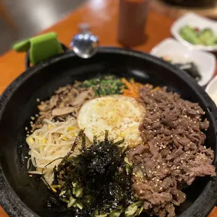 Beef stone bibimbap