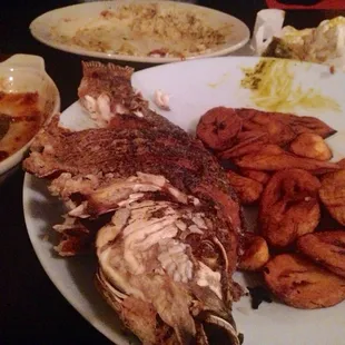 The fish and plantains were so good!