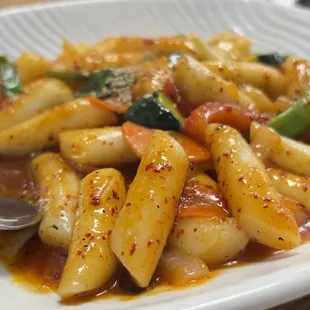 Korean spicy rice cake