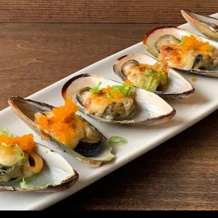 Baked mussels
