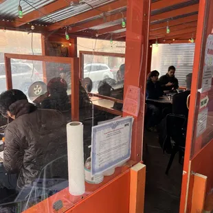 Only couple outdoor seating available, no indoor seating