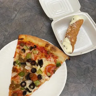 Supreme Pizza and Cannoli