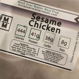 Love having All the nutrition figured out for me