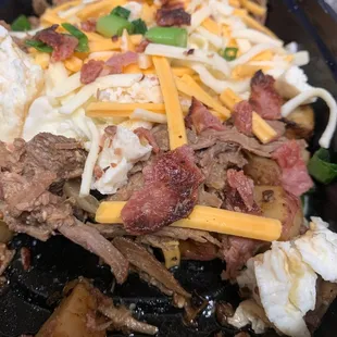 Breakfast pot roast hash