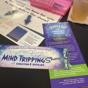 a cup of tea and a ticket