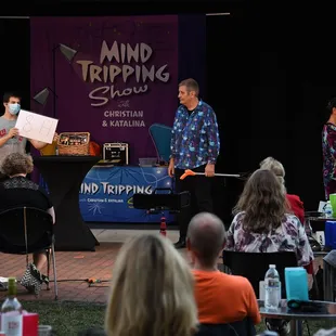 Such a fun show! Great socially distanced audience having a blast.