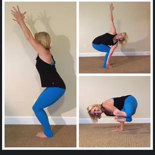 Chair Pose to Revolved Chair Pose to Side Crow pose