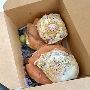 Lox Bagel Sandwich with Egg Added