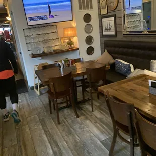 a view of the dining area