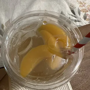 Peach green tea refresher