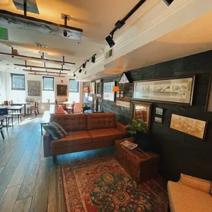 Upstairs working space.