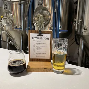 Tiger kitten IPA. -  they make you do a little growl for it !  Magia Obscura Imperial Stout.