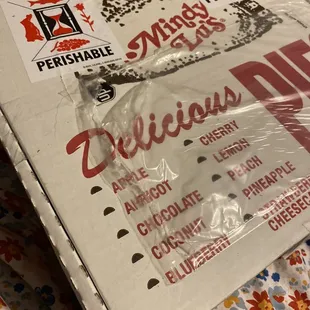 a pizza box