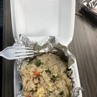 Side of fried rice. You can see the moistness. :)