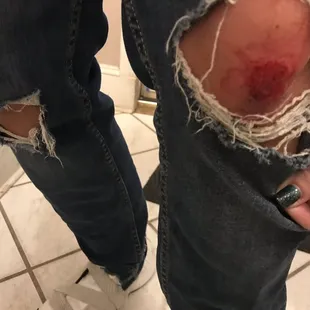 Make sure to stay on the rubber pad