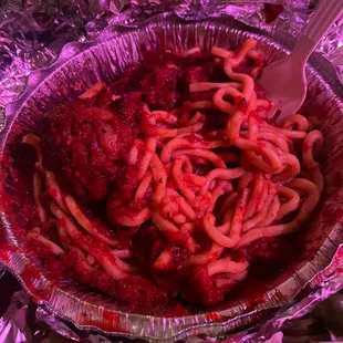 Child's Homemade Spaghetti