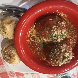 Meatballs and Garlic Knots