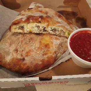 Calzone and Marinara