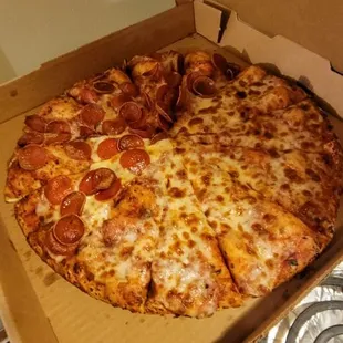 Pepperoni and cheese