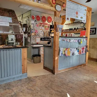 the inside of a restaurant