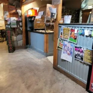 the inside of a restaurant