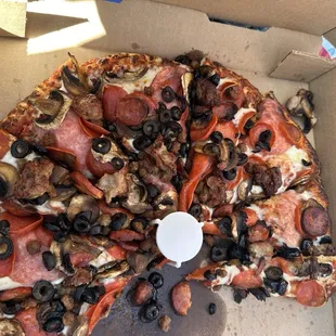 Sorry, already ate some before we decided to take a photo! This is the combo without peppers and onions!