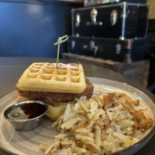 Chicken and waffles