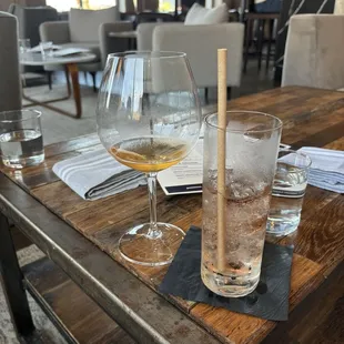 Grape Abduction Orange Wine and Atxa Pacharan Spritz