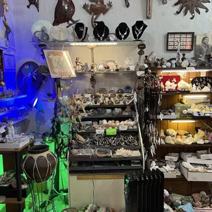 Shop&apos;s dream catchers, necklaces, crystals/rock/stones, and more