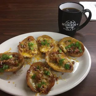 Potato skins appetizer