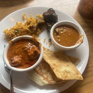 Doopudu Goat Biryani , butter chicken n Naan