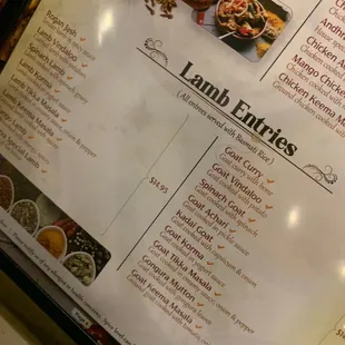 sushi and sashimi, menu