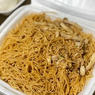 O10. Sauteed Noodle with Dried Scallop and Enoki Mushroom ()