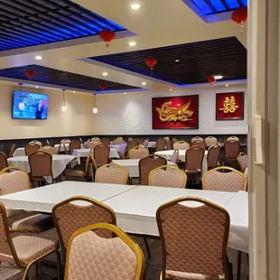 the dining area
