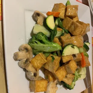 Assorted Vegetables with Fried Tofu