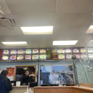 menu and register